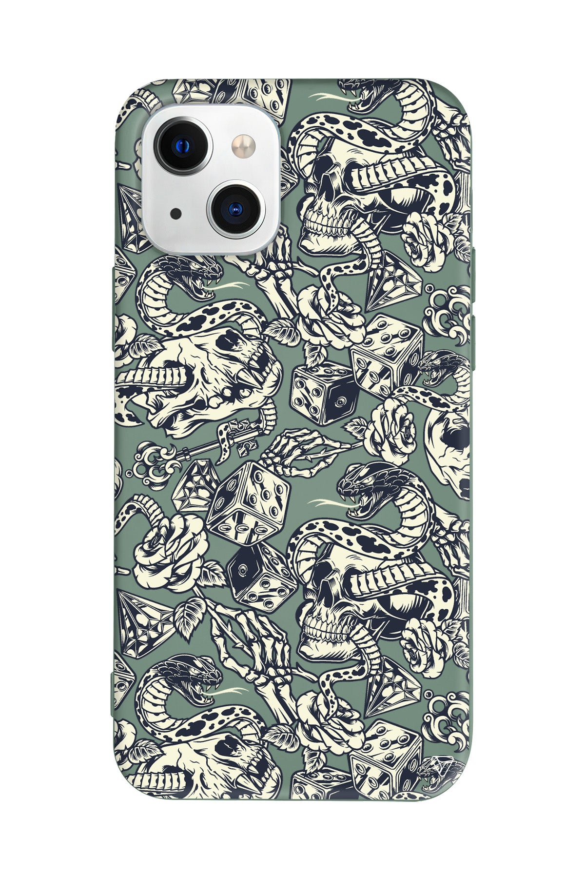 Death Lansman Model İçi Kadife Silikon Telefon Kılıfı