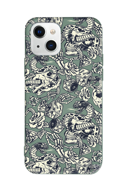 Death Lansman Model İçi Kadife Silikon Telefon Kılıfı