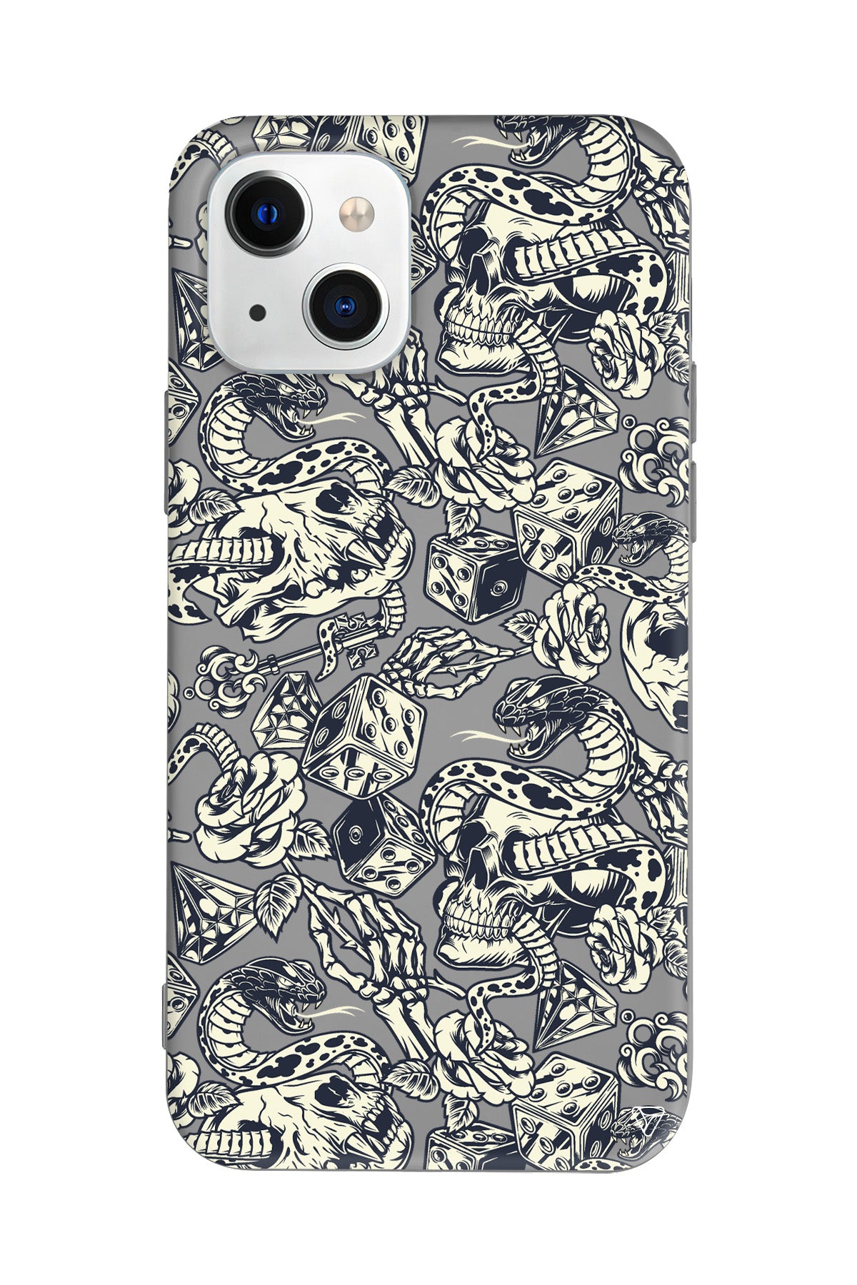 Death Lansman Model İçi Kadife Silikon Telefon Kılıfı – Plus Serisine Özel