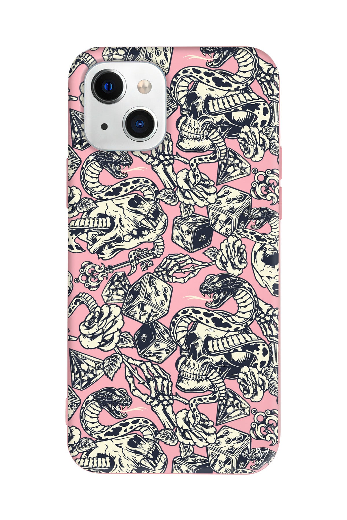 Death Lansman Model İçi Kadife Silikon Telefon Kılıfı – Plus Serisine Özel