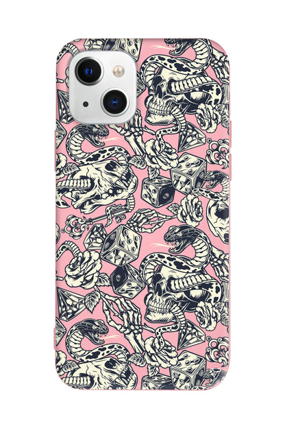 Death Lansman Model İçi Kadife Silikon Telefon Kılıfı – Plus Serisine Özel