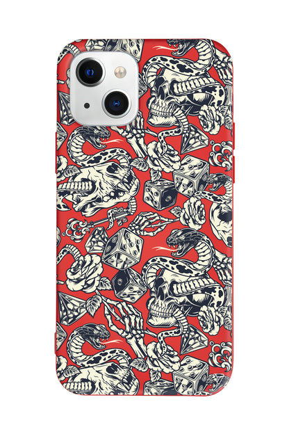 Death Lansman Model İçi Kadife Silikon Telefon Kılıfı – Plus Serisine Özel