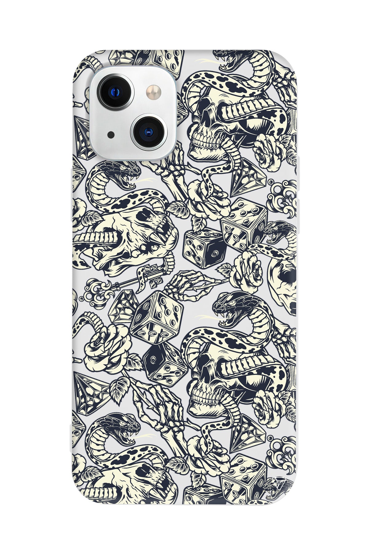 Death Lansman Model İçi Kadife Silikon Telefon Kılıfı