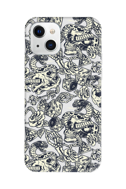 Death Lansman Model İçi Kadife Silikon Telefon Kılıfı