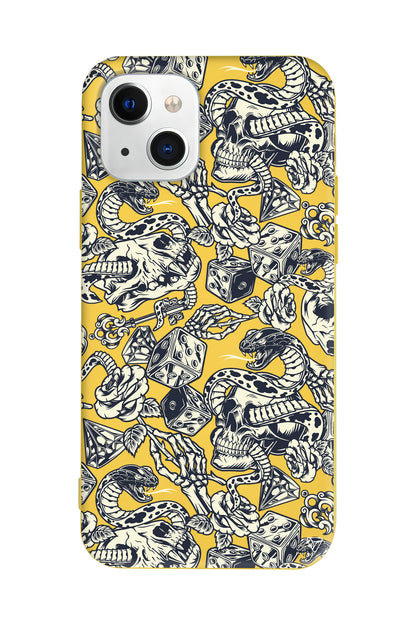 Death Lansman Model İçi Kadife Silikon Telefon Kılıfı