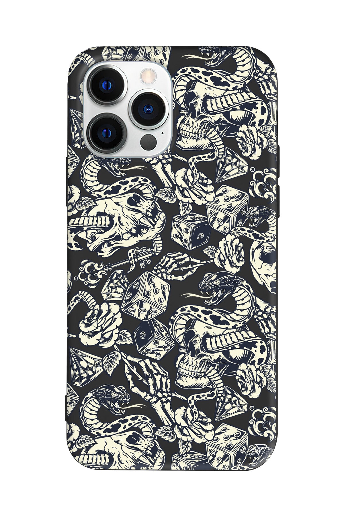 Death Lansman Model İçi Kadife Silikon Telefon Kılıfı