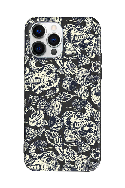 Death Lansman Model İçi Kadife Silikon Telefon Kılıfı