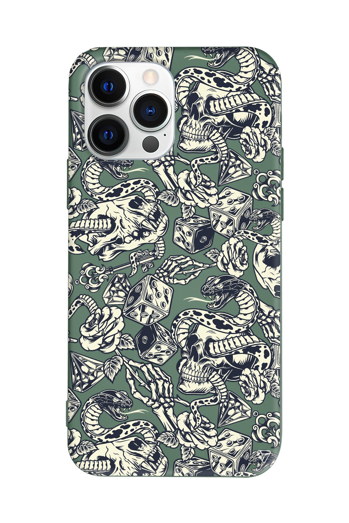 Death Lansman Model İçi Kadife Silikon Telefon Kılıfı