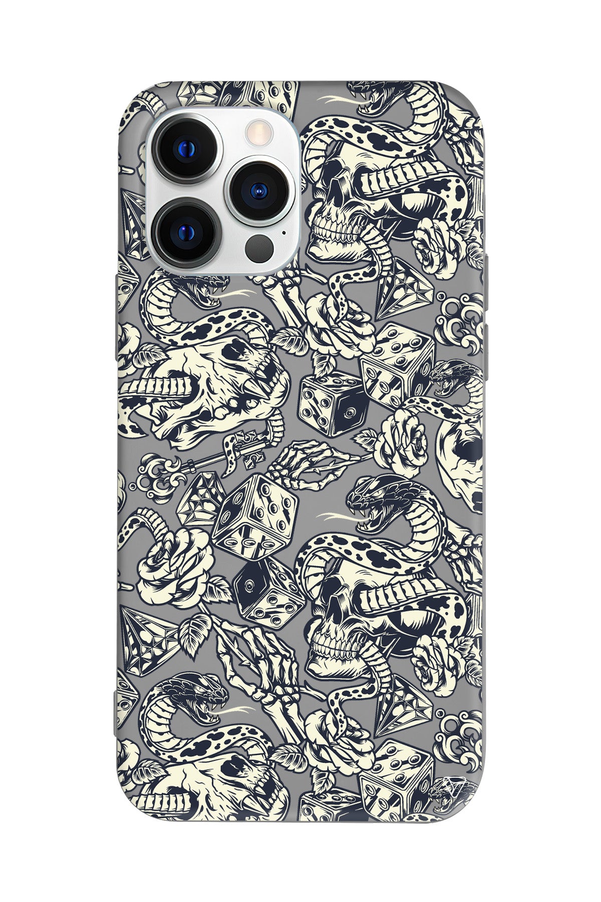 Death Lansman Model İçi Kadife Silikon Telefon Kılıfı