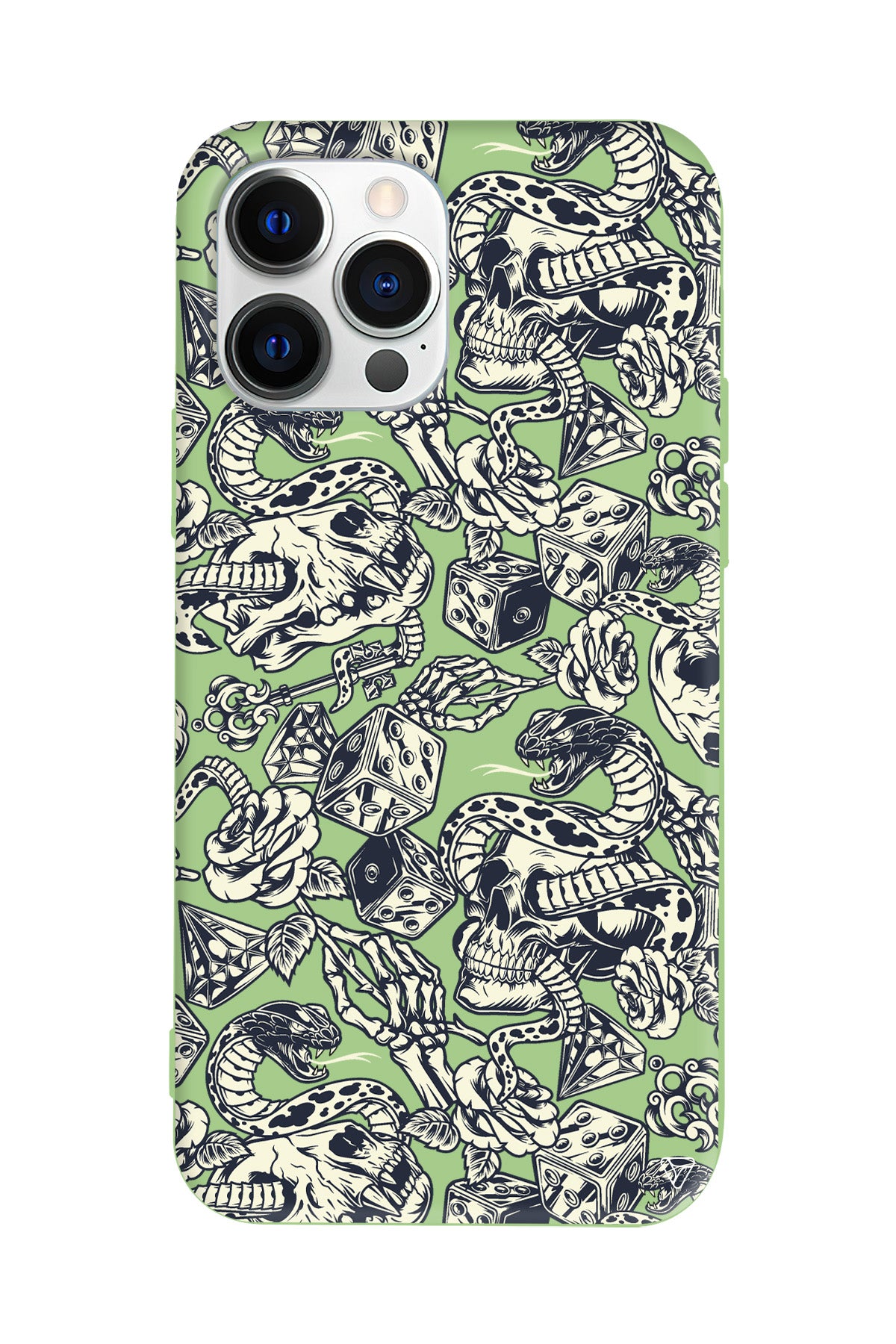 Death Lansman Model İçi Kadife Silikon Telefon Kılıfı