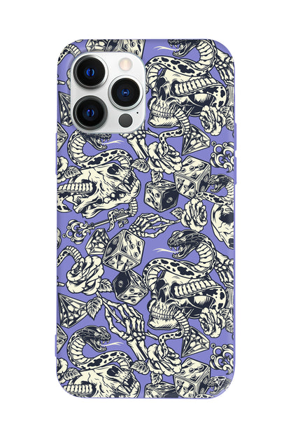 Death Lansman Model İçi Kadife Silikon Telefon Kılıfı