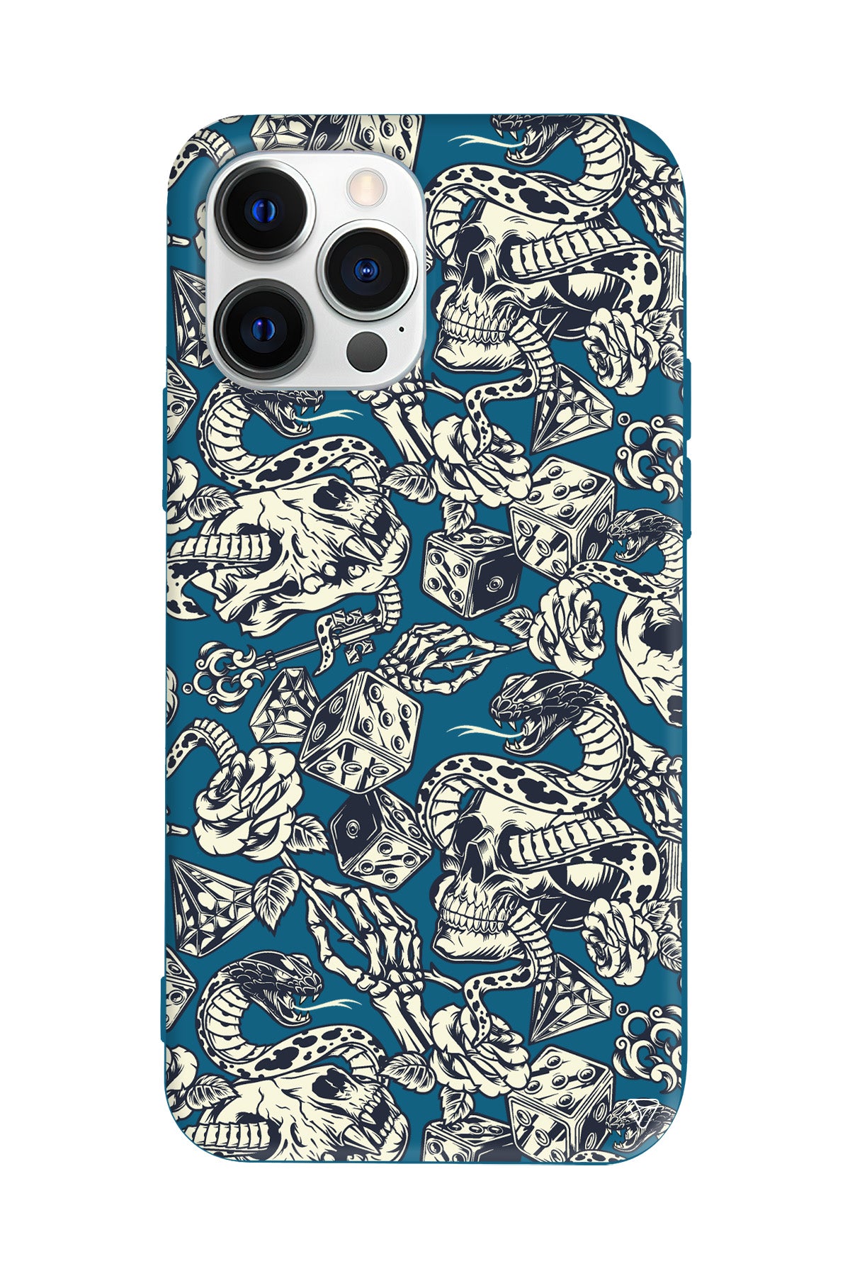 Death Lansman Model İçi Kadife Silikon Telefon Kılıfı