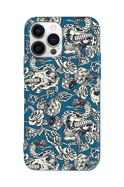 Death Lansman Model İçi Kadife Silikon Telefon Kılıfı