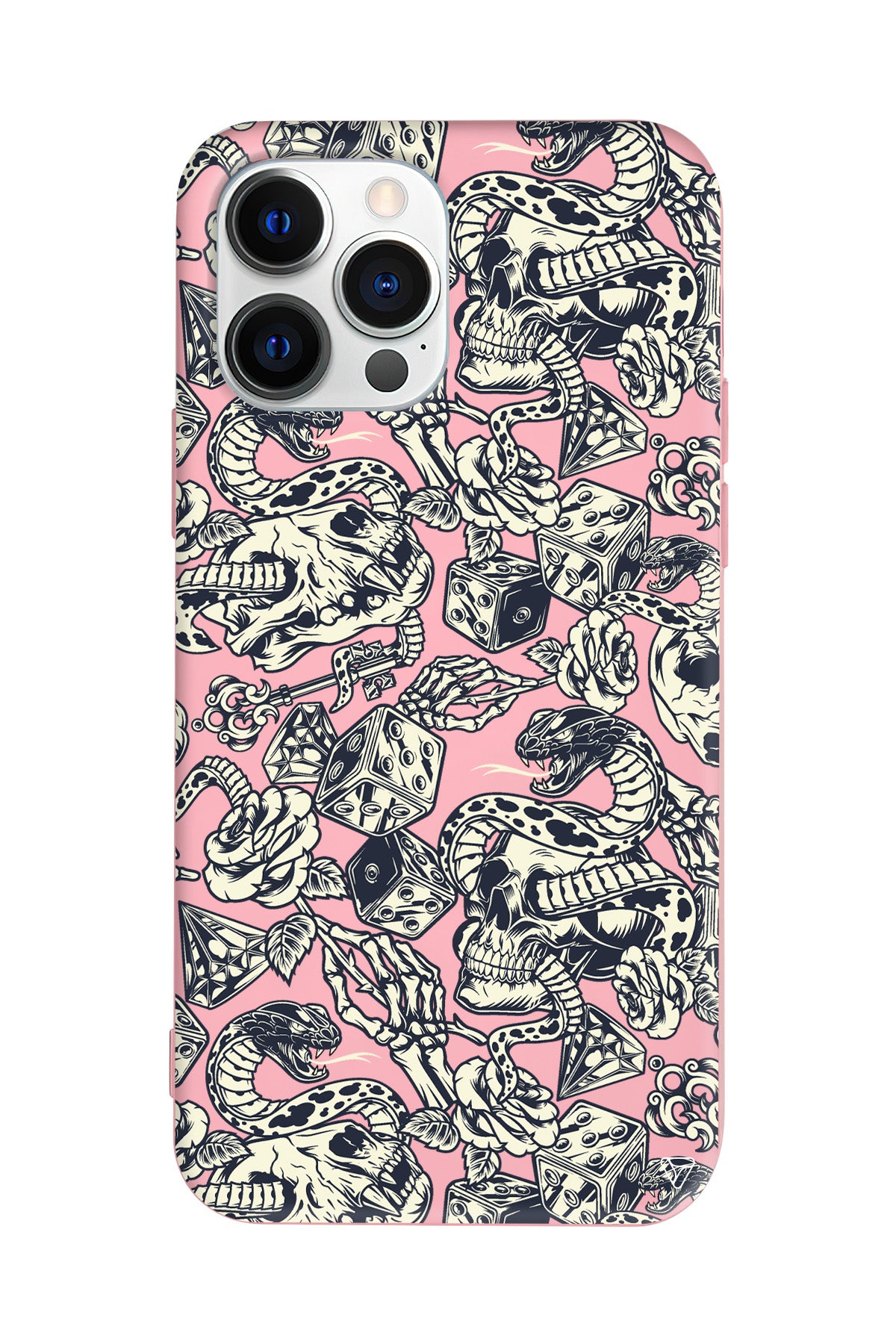 Death Lansman Model İçi Kadife Silikon Telefon Kılıfı