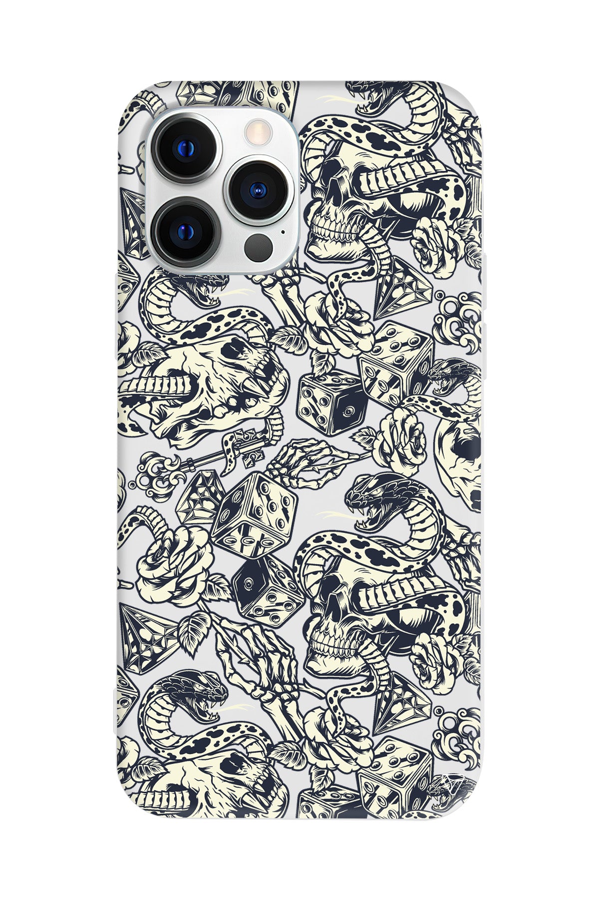 Death Lansman Model İçi Kadife Silikon Telefon Kılıfı