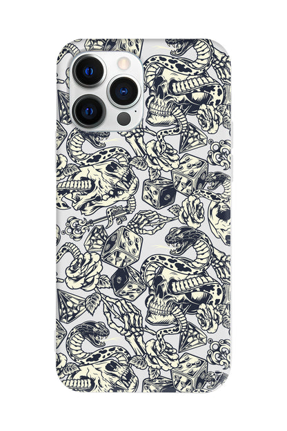 Death Lansman Model İçi Kadife Silikon Telefon Kılıfı