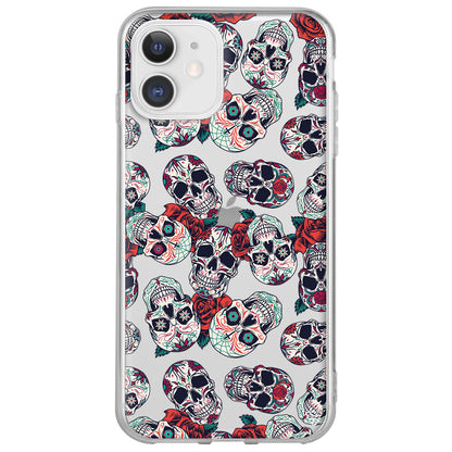 Death and Roses Lansman Model İçi Kadife Silikon Telefon Kılıfı