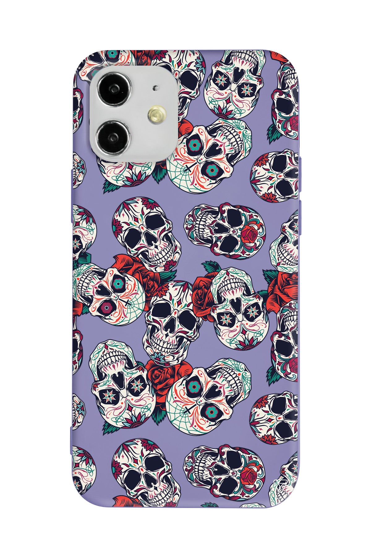 Death and Roses Lansman Model İçi Kadife Silikon Telefon Kılıfı