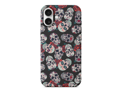 Death and Roses Lansman Model İçi Kadife Silikon Telefon Kılıfı – Plus Serisine Özel