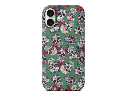 Death and Roses Lansman Model İçi Kadife Silikon Telefon Kılıfı