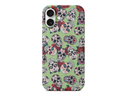 Death and Roses Lansman Model İçi Kadife Silikon Telefon Kılıfı – Plus Serisine Özel