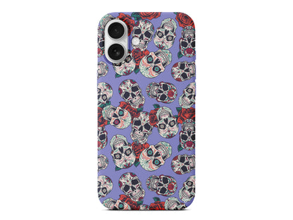 Death and Roses Lansman Model İçi Kadife Silikon Telefon Kılıfı