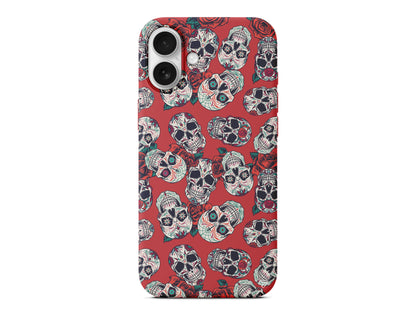 Death and Roses Lansman Model İçi Kadife Silikon Telefon Kılıfı – Plus Serisine Özel