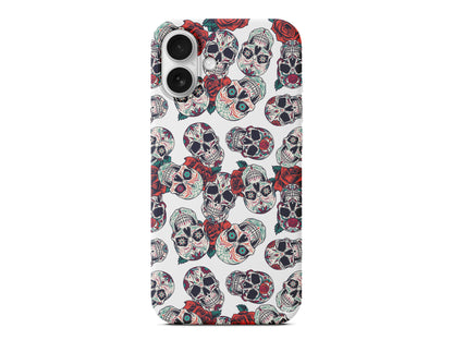 Death and Roses Lansman Model İçi Kadife Silikon Telefon Kılıfı