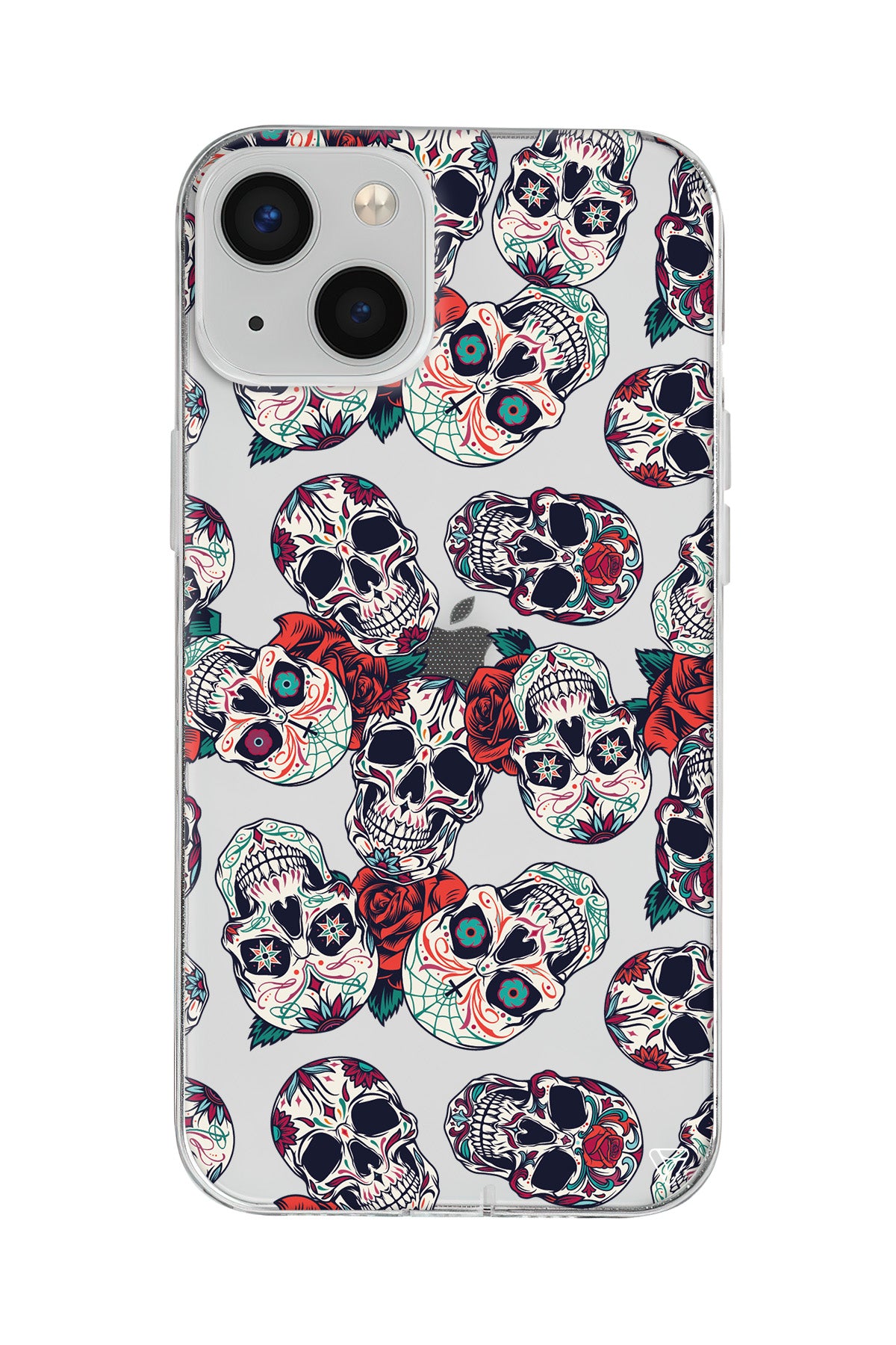 Death and Roses Lansman Model İçi Kadife Silikon Telefon Kılıfı