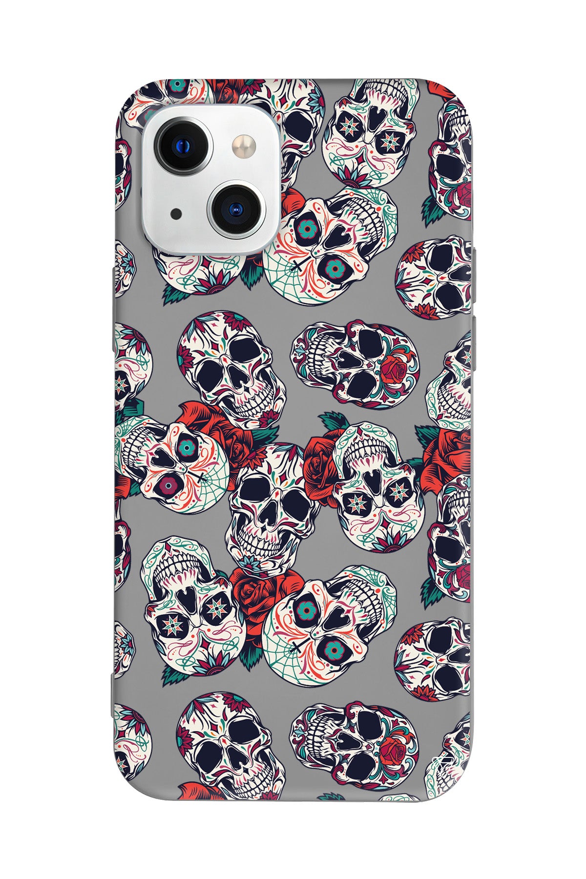 Death and Roses Lansman Model İçi Kadife Silikon Telefon Kılıfı – Plus Serisine Özel