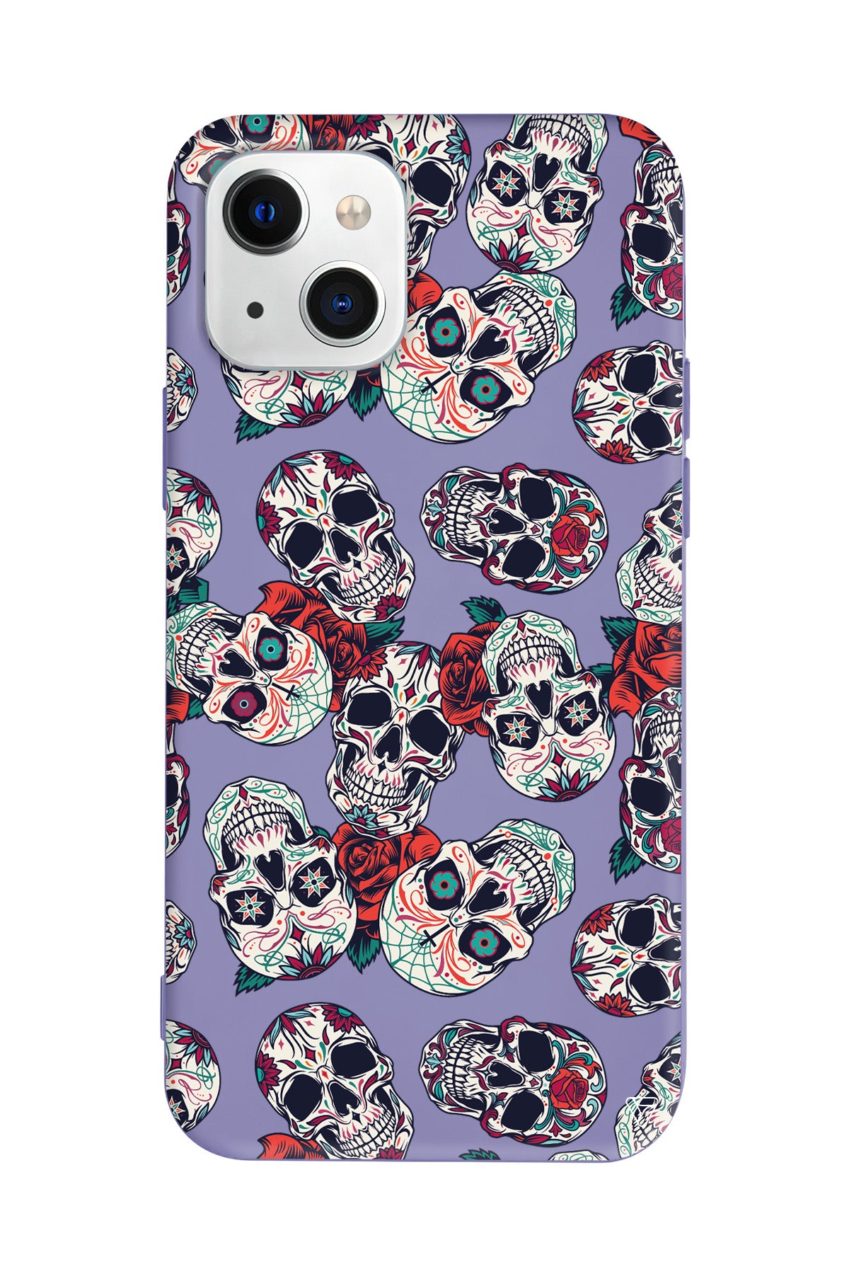 Death and Roses Lansman Model İçi Kadife Silikon Telefon Kılıfı