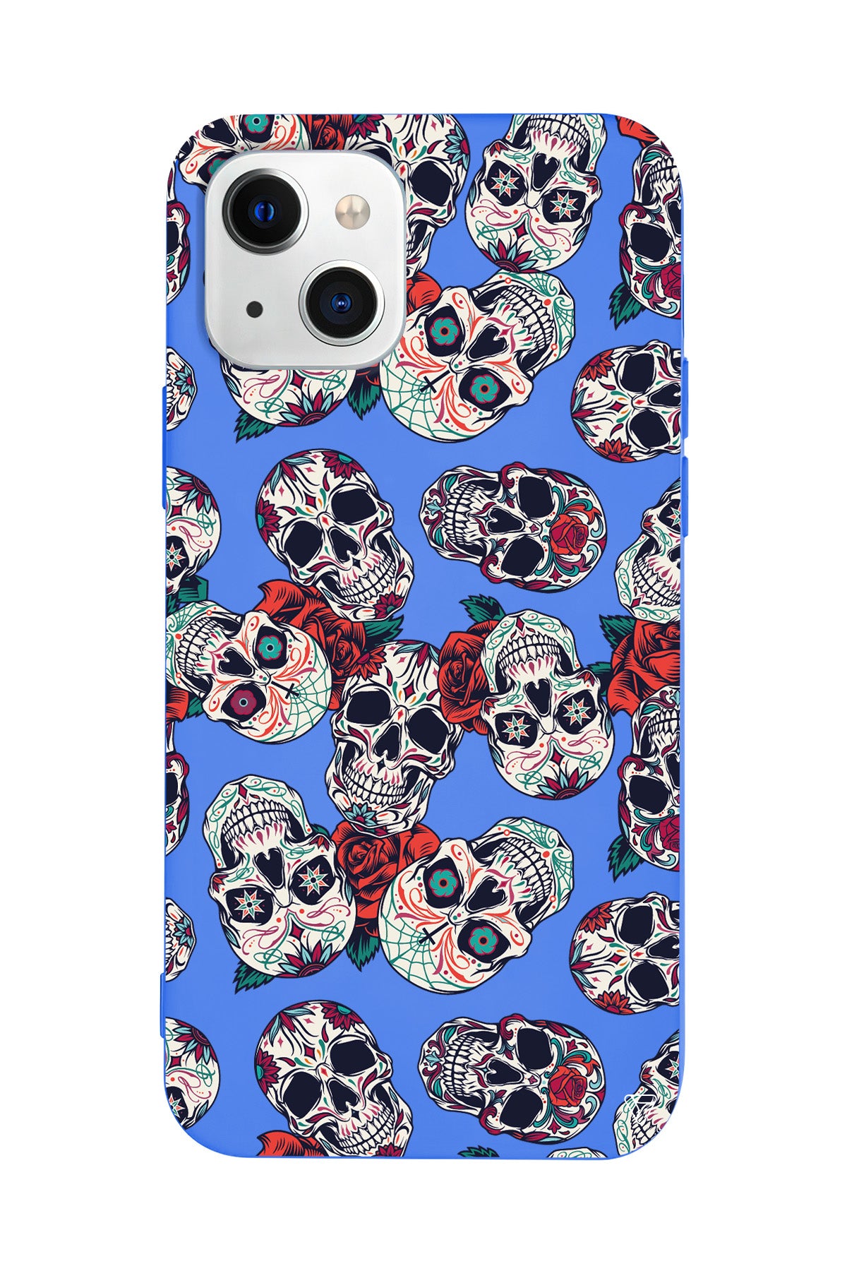 Death and Roses Lansman Model İçi Kadife Silikon Telefon Kılıfı