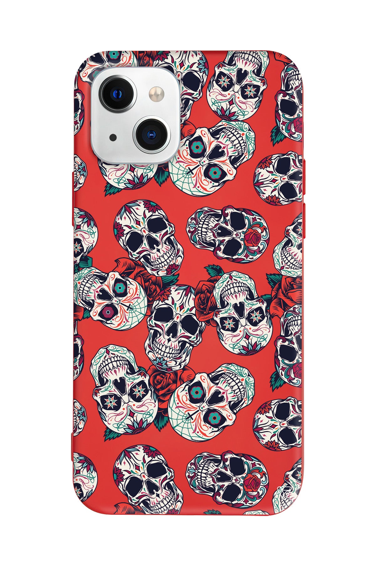 Death and Roses Lansman Model İçi Kadife Silikon Telefon Kılıfı – Plus Serisine Özel