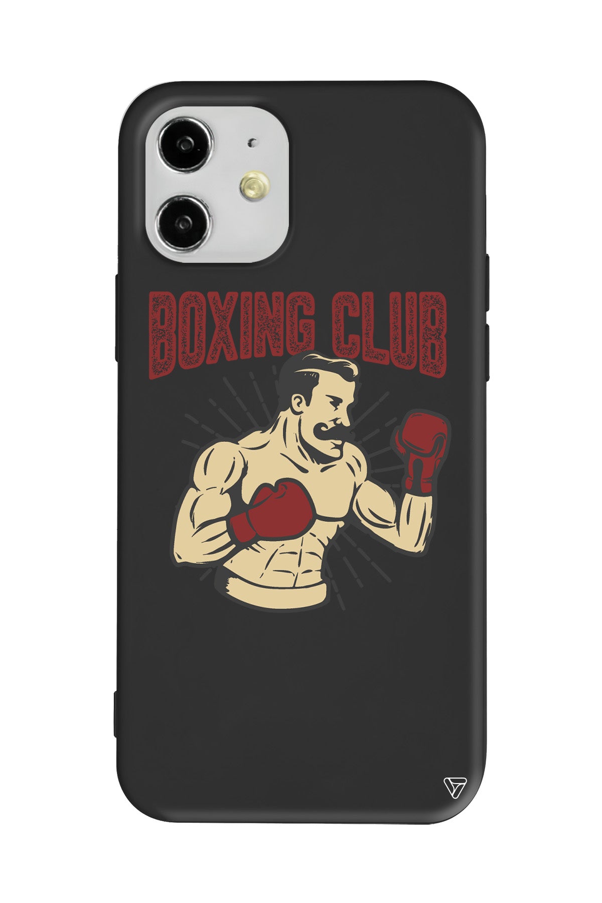 Boxing Club Lansman Model İçi Kadife Silikon Telefon Kılıfı