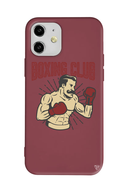 Boxing Club Lansman Model İçi Kadife Silikon Telefon Kılıfı