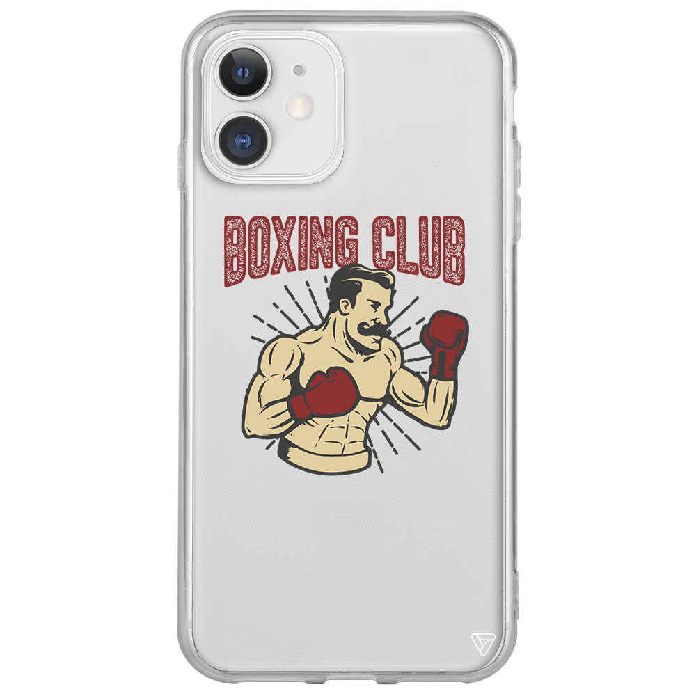 Boxing Club Lansman Model İçi Kadife Silikon Telefon Kılıfı