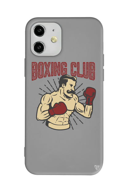 Boxing Club Lansman Model İçi Kadife Silikon Telefon Kılıfı
