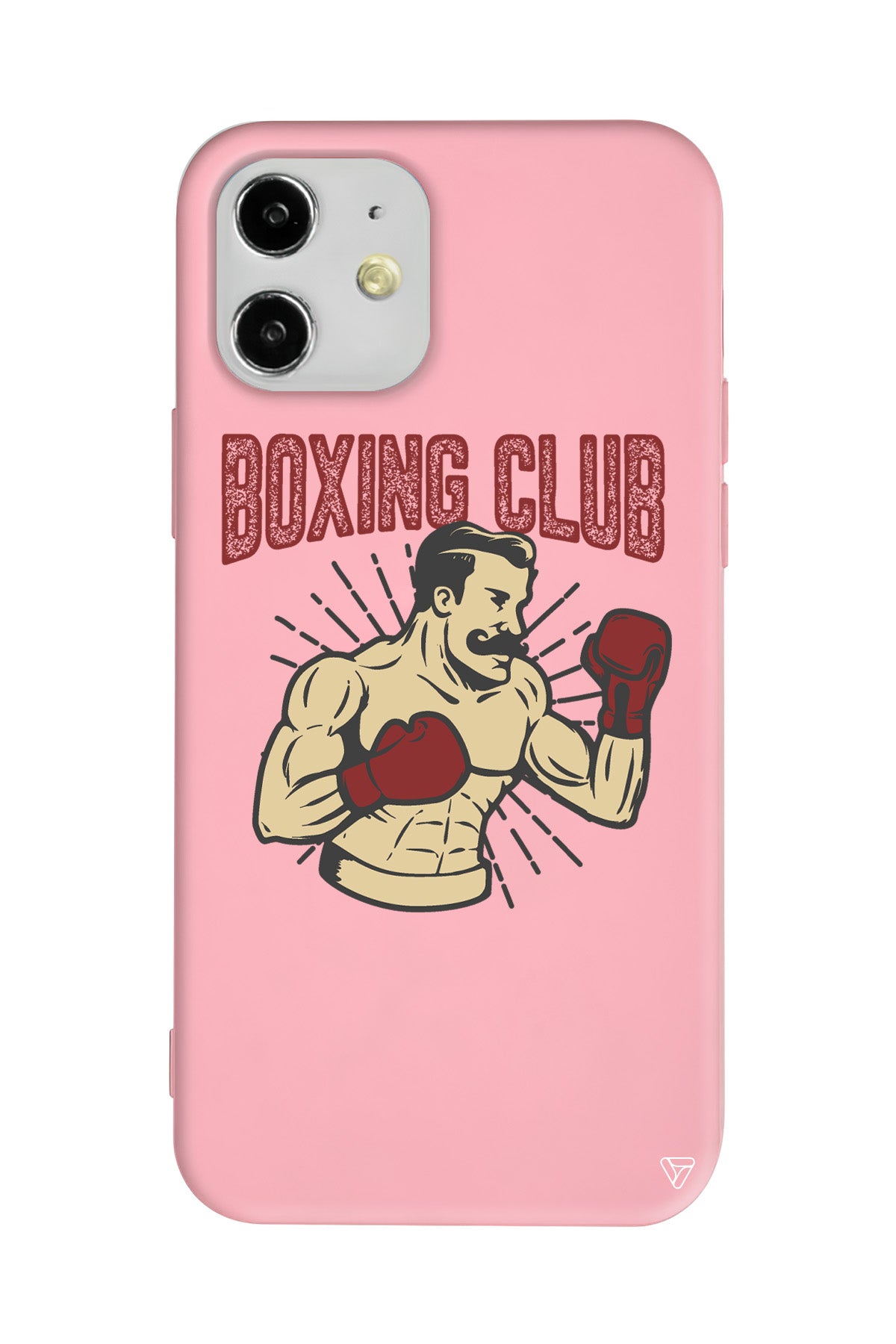 Boxing Club Lansman Model İçi Kadife Silikon Telefon Kılıfı