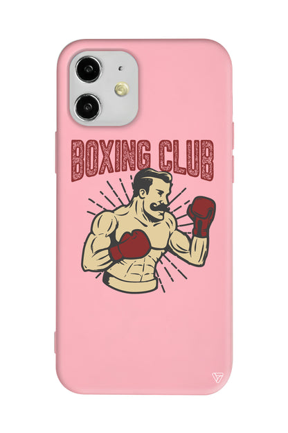 Boxing Club Lansman Model İçi Kadife Silikon Telefon Kılıfı