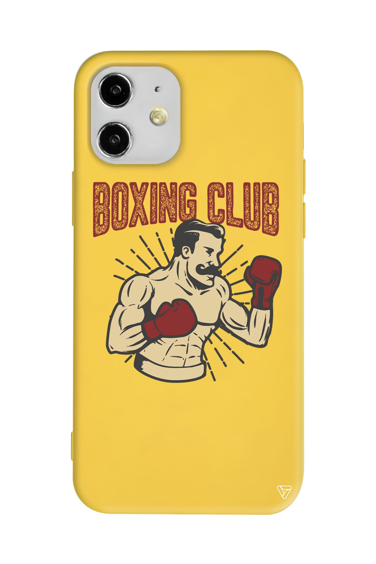 Boxing Club Lansman Model İçi Kadife Silikon Telefon Kılıfı