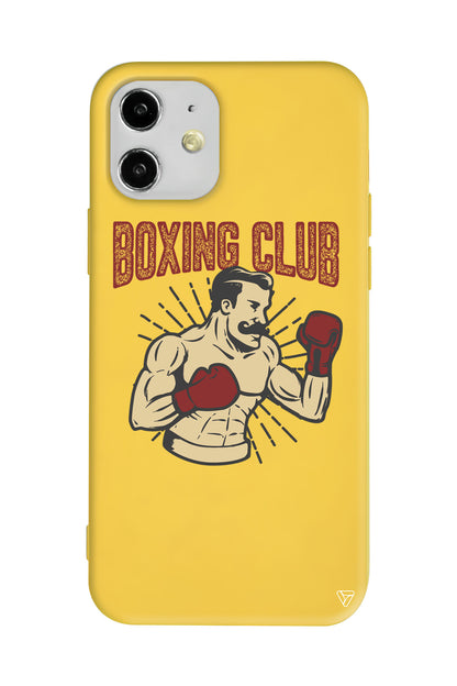 Boxing Club Lansman Model İçi Kadife Silikon Telefon Kılıfı