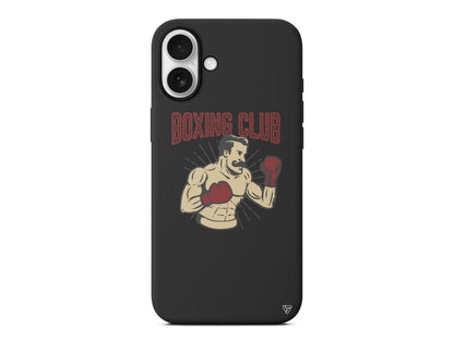 Boxing Club Lansman Model İçi Kadife Silikon Telefon Kılıfı