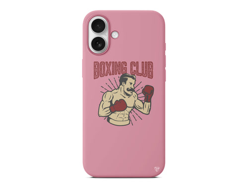 Boxing Club Lansman Model İçi Kadife Silikon Telefon Kılıfı – Plus Serisine Özel