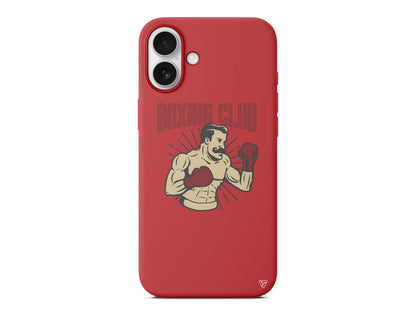 Boxing Club Lansman Model İçi Kadife Silikon Telefon Kılıfı – Plus Serisine Özel