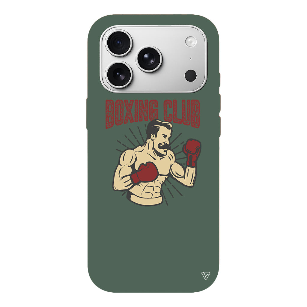 Boxing Club Lansman Model İçi Kadife Silikon Telefon Kılıfı