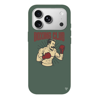 Boxing Club Lansman Model İçi Kadife Silikon Telefon Kılıfı