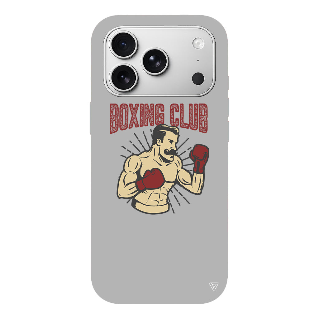 Boxing Club Lansman Model İçi Kadife Silikon Telefon Kılıfı