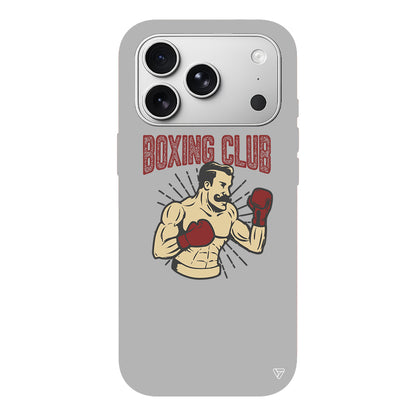 Boxing Club Lansman Model İçi Kadife Silikon Telefon Kılıfı