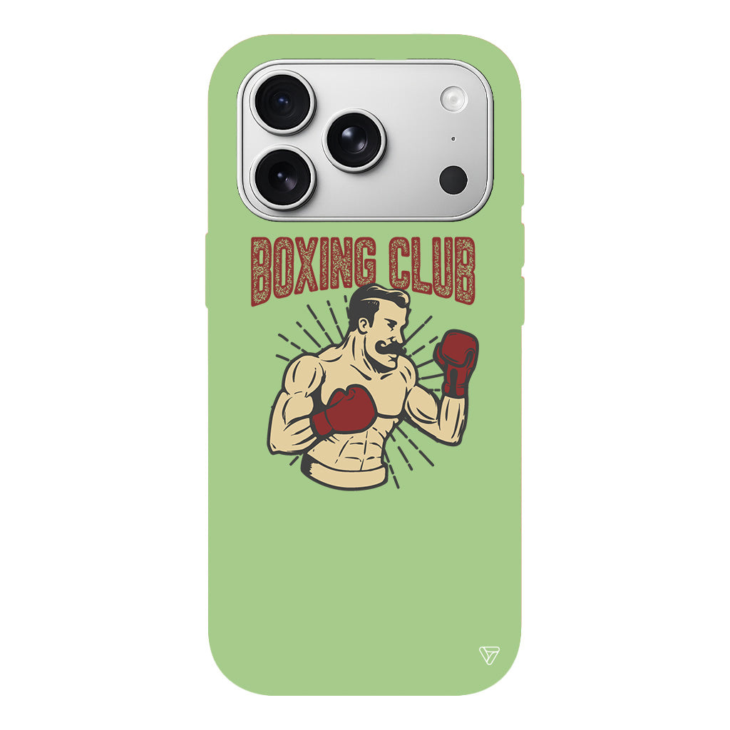 Boxing Club Lansman Model İçi Kadife Silikon Telefon Kılıfı