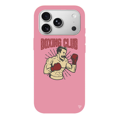 Boxing Club Lansman Model İçi Kadife Silikon Telefon Kılıfı